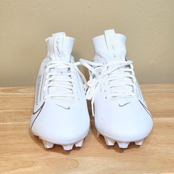 Nike Vapor Edge Pro 360 2 Football Cleats White Silver DA5456-102 Men's Size 8.5 - Picture 2 of 6